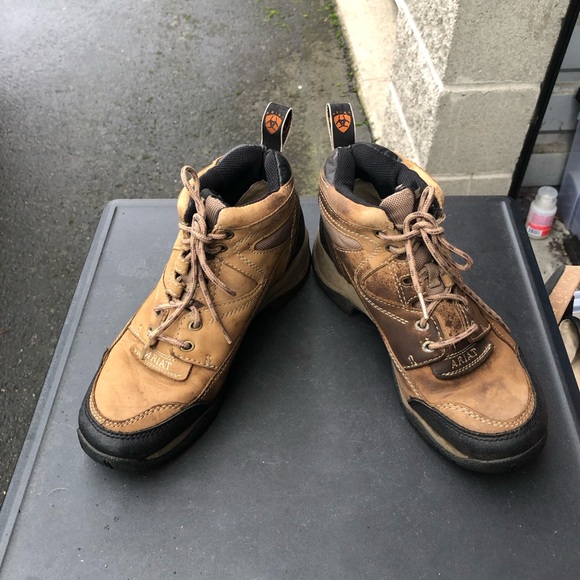 ARIAT Terrain ATS Style 70024 Brown Leather Hiking Work Boots Women’s Size 7.5B - Picture 10 of 13